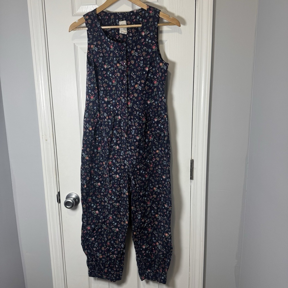 SELECTIONS BY MANOR HOUSE Vintage 80's 90's Floral One Pc Romper Balloon Small